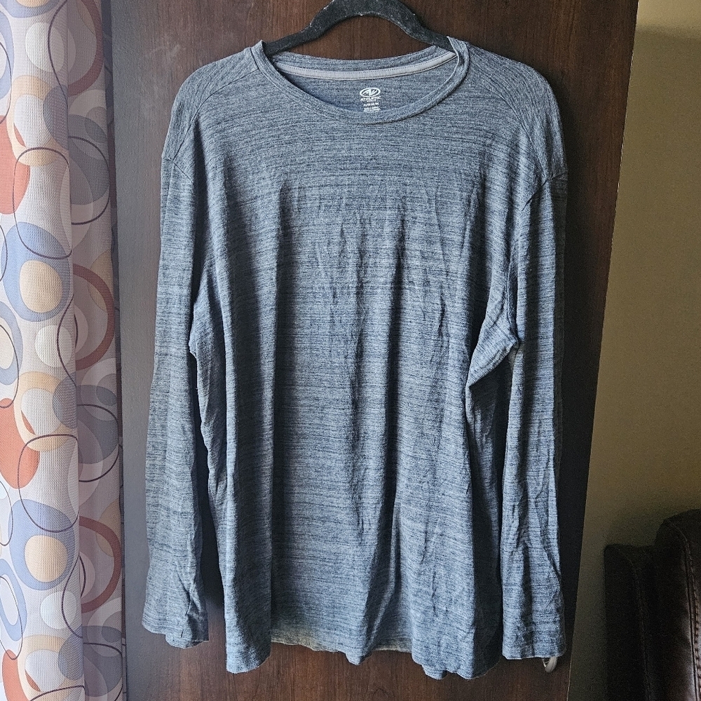 Athletic Works Heather Gray Crewneck Long Sleeve Top